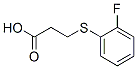 Structure of 3-[(2-FLUOROPHENYL)THIO]PROPANOIC ACID