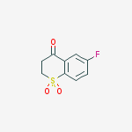 Structure of 6-FLUORO-1,1-DIOXO-2,3-DIHYDROTHIOCHROMEN-4-ONE