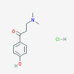 3-(dimethylamino)-1-(4-hydroxyphenyl)propan-1-one,hydrochloride结构式