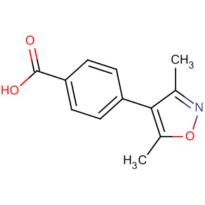 Structure of Benzoic acid, 4-(3,5-dimethyl-4-isoxazolyl)-