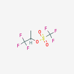 Structure of Trifluoromethanesulfonic acid 2,2,2-trifluoro-1-methylethyl ester
