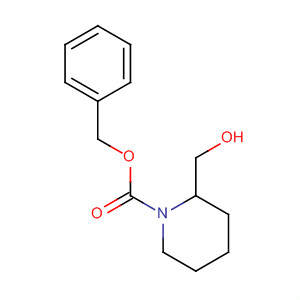 Structure of 1-Piperidinecarboxylic acid, 2-(hydroxymethyl)-, phenylmethyl ester,(2S)-