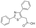 2-(2,4-DIPHENYL-1,3-THIAZOL-5-YL)ACETIC ACID结构式