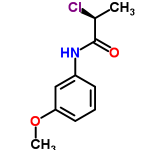 (2R)-2-chloro-N-(3-methoxyphenyl)propanamide结构式