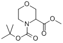 Structure of MORPHOLINE-3,4-DICARBOXYLIC ACID 4-TERT-BUTYL ESTER 3-METHYL ESTER