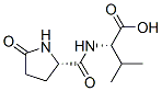 Structure of (2S)-3-methyl-2-[[(2S)-5-oxopyrrolidine-2-carbonyl]amino]butanoic acid