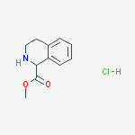 methyl 1,2,3,4-tetrahydroisoquinoline-1-carboxylate hcl结构式