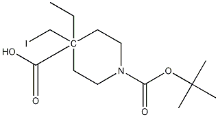 Structure of 1-tert-Butyl 4-ethyl 4-(iodomethyl)piperidine-1,4-dicarboxylate