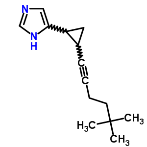 Structure of 1H-imidazole, 4-[2-(5,5-dimethyl-1-hexyn-1-yl)cyclopropyl]-
