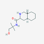 Structure of (3S,4AS,8AS)-DECAHYDRO-N-(2-HYDROXY-1,1-DIMETHYLETHYL)-3-ISOQUINOLINECARBOXAMIDE