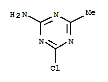 Structure of 4-chloro-6-methyl-1,3,5-triazin-2-amine