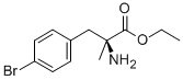 Structure of ALANINE, 3-(P-BROMOPHENYL)-2-METHYL, ETHYL ESTER
