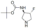 Structure of CARBAMIC ACID [(3R,4R)-4-FLUORO-3-PYRROLIDINYL]-,TERT-BUTYL ESTER