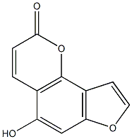 5-羟基-2H-呋喃并[2,3-H]-1-苯并吡喃-2-酮结构式