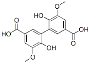 Structure of 3-(5-carboxy-2-hydroxy-3-methoxy-phenyl)-4-hydroxy-5-methoxy-benzoic a cid
