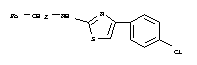 Structure of N-BENZYL-4-(4-CHLOROPHENYL)-1,3-THIAZOL-2-AMINE