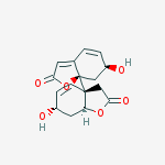 Structure of (3a,7'a(2'H,6H)-Bibenzofuran)-2,2'(3H)-dione, 6',7,7',7a-tetrahydro-6,6'-dihydroxy-, (3aS,6S,6'S,7aS,7'aR)-