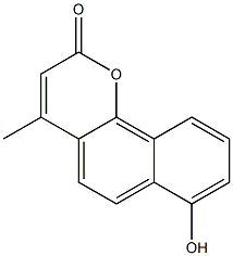 7-羟基-4-甲基-2H-萘并(1,2-B)吡喃-2-酮结构式