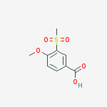4-methoxy-3-(methylsulfonyl)benzoic acid结构式