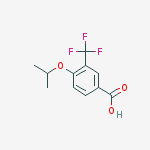 4-(propan-2-yloxy)-3-(trifluoromethyl)benzoic acid结构式