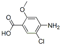 4-Amino-5-chloro-2-hydroxybenzoic acid结构式