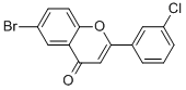 Structure of 6-BROMO-2-(3-CHLOROPHENYL)-4H-CHROMEN-4-ONE