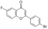 2-(4-bromophenyl)-6-fluorochromen-4-one结构式