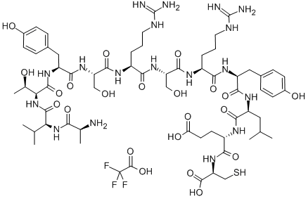 Structure of UROKINASE PLASMINOGEN ACTIVATOR RECEPTOR (84-95) (HUMAN) TRIFLUOROACETATE