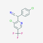 Structure of 2-(4-chlorophenyl)-2-[3-chloro-5-(trifluoromethyl)pyridin-2-yl]acetonitrile