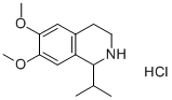 Structure of 1-ISOPROPYL-6,7-DIMETHOXY-1,2,3,4-TETRAHYDROISOQUINOLINE HYDROCHLORIDE, 98