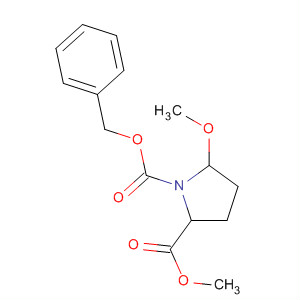Structure of 1,2-Pyrrolidinedicarboxylic acid, 5-methoxy-, 2-methyl 1-(phenylmethyl)ester, (2S)-