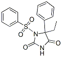 Structure of 1-benzenesulfonyl-5-ethyl-5-phenylhydantoin