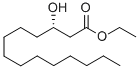 Structure of TETRADECANOIC ACID, 3-HYDROXY-, ETHYL ESTER, (S)