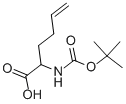 Structure of 5-hexenoic acid, 2-[[(1,1-dimethylethoxy)carbonyl]amino]-