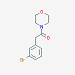2-(3-溴苯基)-1-吗啉代乙酮结构式