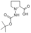 Structure of (R)-(+)-Nbeta-BOC-D-Hydrazinoproline,97%
