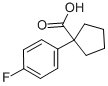 Structure of 1-(4-FLUOROPHENYL)CYCLOPENTANECARBOXYLIC ACID, 98