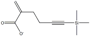 Structure of trimethylsilane-protected propargyl methacrylate