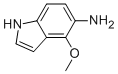 Structure of 1H-Indol-5-amine,  4-methoxy-