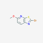 Thiazolo[5,4-b]pyridine, 2-bromo-5-methoxy-结构式