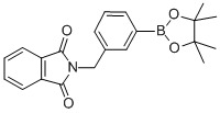 2-[3-(4,4,5,5-TETRAMETHYL-[1,3,2]DIOXABOROLAN-2-YL)-BENZYL]-ISOINDOLE-1,3-DIONE结构式