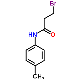 3-bromo-N-(4-methylphenyl)propanamide结构式