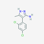 Structure of 4-(2,4-DICHLORO-PHENYL)-5-METHYL-2H-PYRAZOL-3-YLAMINE