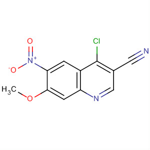 Structure of 4-Chloro-7-methoxy-6-nitro-quinoline-3-carbonitrile