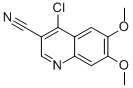Structure of 4-CHLORO-6,7-DIMETHOXY-QUINOLINE-3-CARBONITRILE