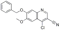 7-(benzyloxy)-4-chloro-6-Methoxyquinoline-3-carbonitrile结构式
