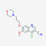 Structure of 3-Quinolinecarbonitrile,4-chloro-6-methoxy-7-[3-(4-morpholinyl)propoxy]-