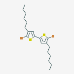 Structure of 5,5'-DIBROMO-4,4'-DIHEXYL-2,2'-BITHIOPHENE