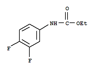 ethyl (3,4-difluorophenyl)carbamate结构式