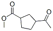 Structure of CYCLOPENTANECARBOXYLIC ACID 3-ACETYL-,METHYL ESTER
